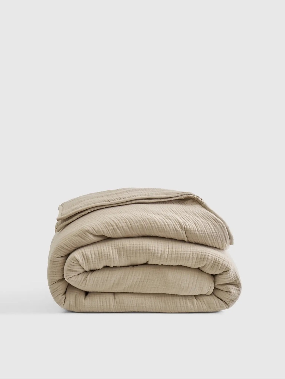 NWT QUINCE Organic Cotton Gauze Dream Quilt King/Cal King Dune 0784